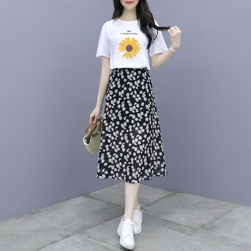 淘小逃单套装含棉2020新款夏季连衣裙女夏洋气时尚气质裙子两件套装裙