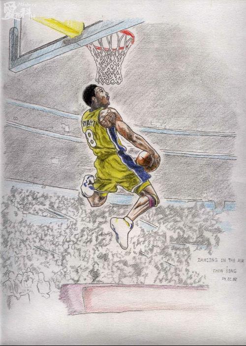 求科比的素描画