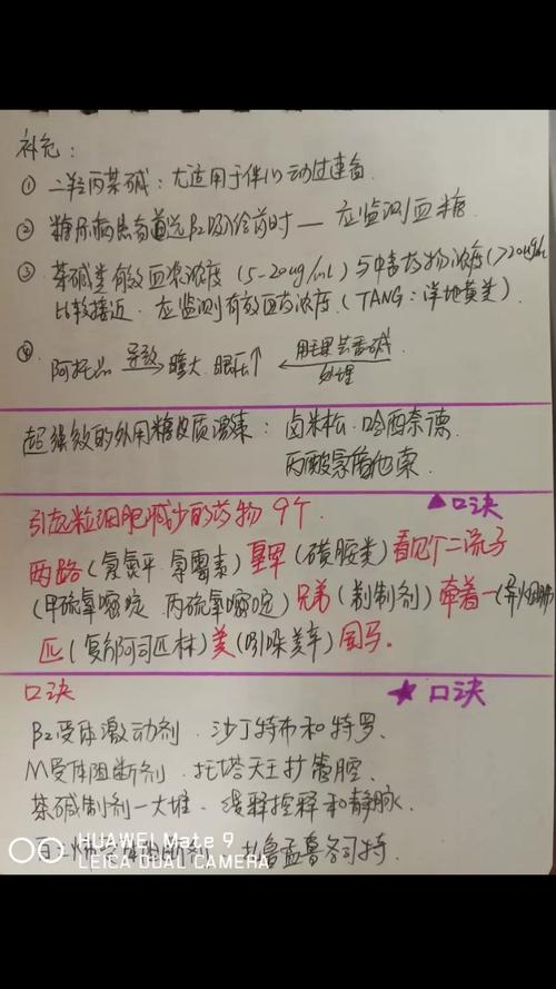 临床药学手写笔记
