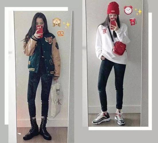 她的风格还是那个街头风酷霸,最爱的单品要属黑色紧身裤和匡威鞋