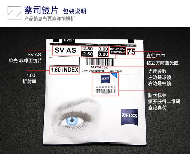 67(超薄) 镜片分类:非球面镜片 品牌:卡尔蔡司 镜片适合度数:400度