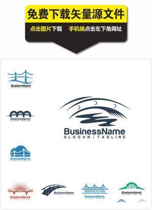 桥logo标志矢量素材,桥