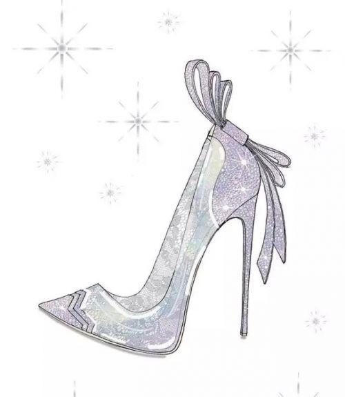 公主的鞋怎么画简笔画