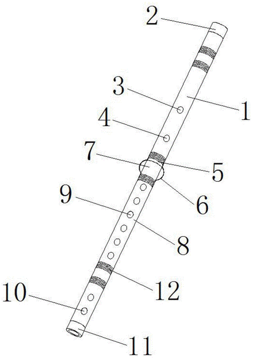 一种便于携带的教学用笛子的制作方法