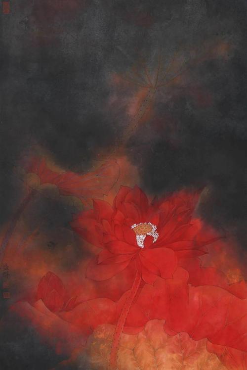 《清塘荷韵》 67×45cm 沈益群