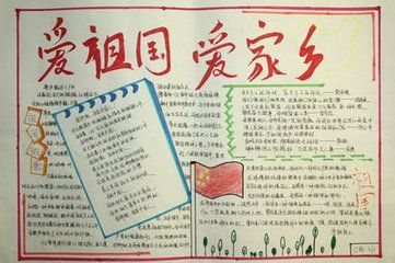 家乡美三年级下册手抄报4份