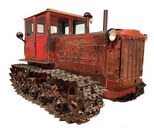 展品为东方红54履带拖拉机.