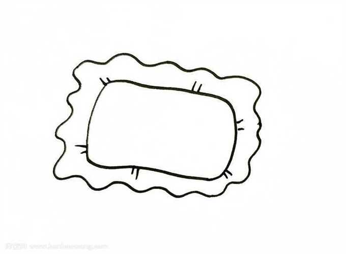 枕头简笔画怎么画?