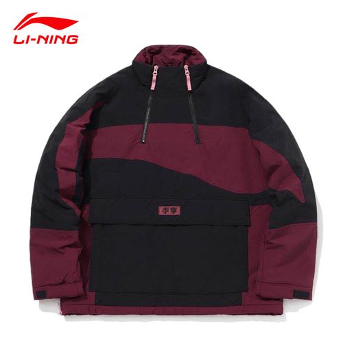 李宁棉服男时装周外套2020冬季新款正品大logo潮流防风衣ajmq711