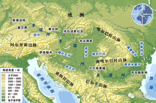 了解一点欧洲地理——多瑙河