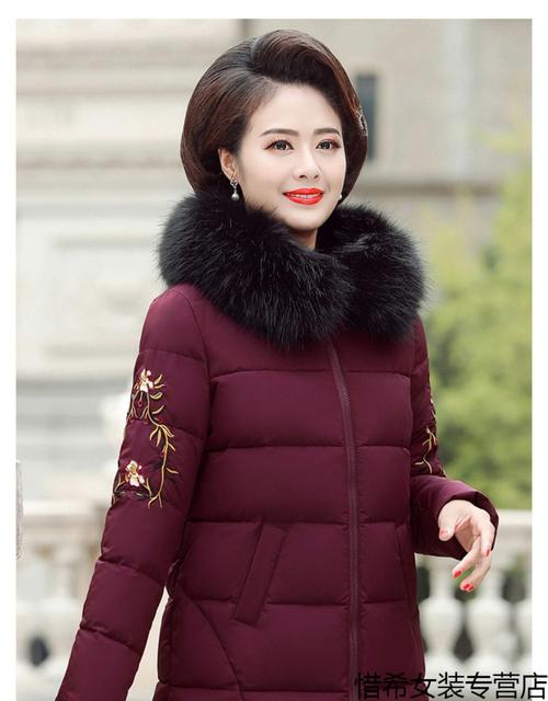 棉衣妈妈短款秋冬棉衣老人冬装羽绒棉服外套中老年女装小棉袄纯色加厚