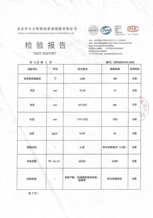 廊坊源创保温——玻璃棉板检测报告2