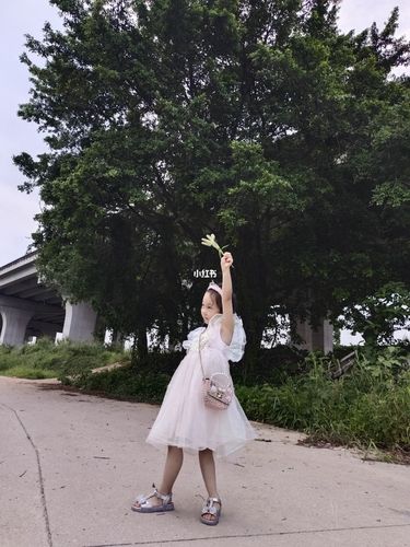 美美的公主裙,小女孩有自己喜欢的拍照姿势_公主裙_拍照姿势_美美