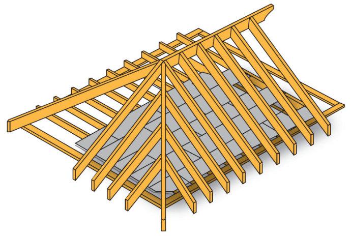 木结构住宅屋顶结构图示简介