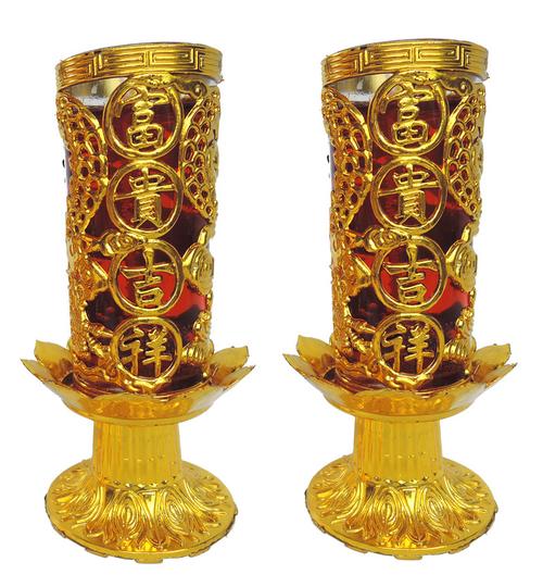 龙2号新款水晶果冻蜡烛 元宝蜡烛婚庆蜡烛 无烟佛教蜡烛福安.