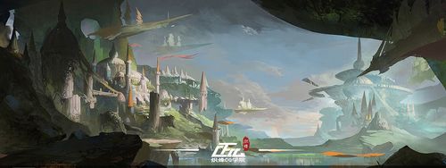 不同风格的奇幻场景