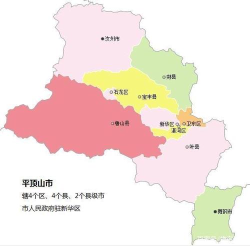 河南省平顶山市各区县人口排行:汝州市最多,最少的在