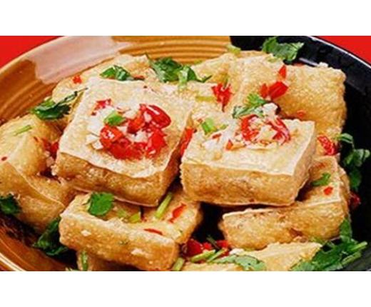 白色精品臭豆腐图片展示