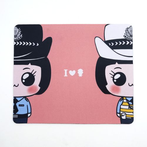 原创动漫礼品 女警版办公桌面垫 警察蜀黍卡通鼠标垫