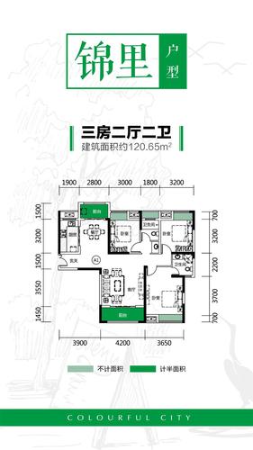        锦绣新城  锦里户型  3居