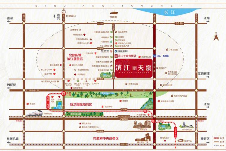 常州滨江天宸-交通图(82) - 常州安居客