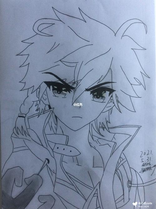 唐舞麟手绘_手绘_斗罗大陆_文化_绘画