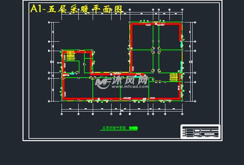 a1-五层采暖平面图