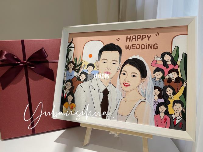 送闺蜜的新婚礼物/纯手绘/丙烯画_礼物_手绘_丙烯画_红薯_绘画_新婚