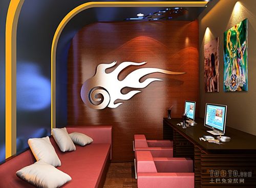 连锁网吧包间装修图片