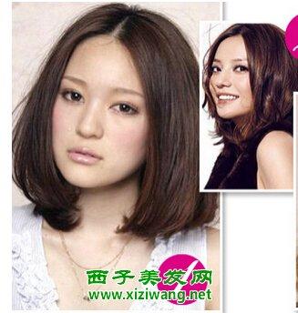国字脸适合中分吗_方脸发型_西子美发网