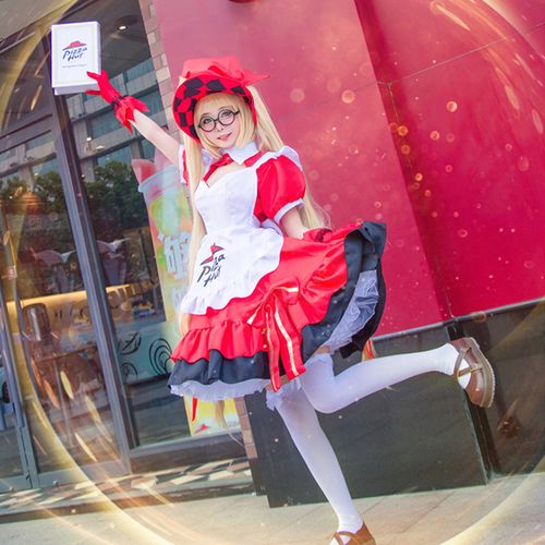cosplay王者安琪拉,cosplay表演 安琪拉魔法小厨娘cos服王者cosplay大全套洛丽塔女仆