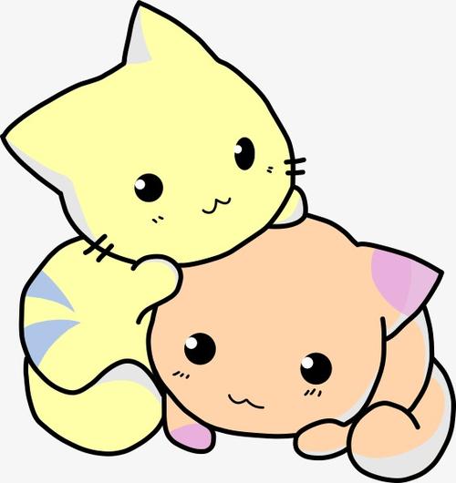 卡通小猫咪字体素材设计电商儿童