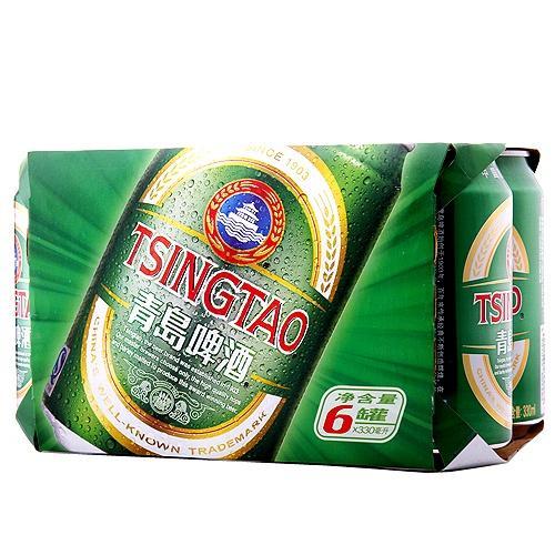 青岛啤酒六连包整箱装330ml*6*4