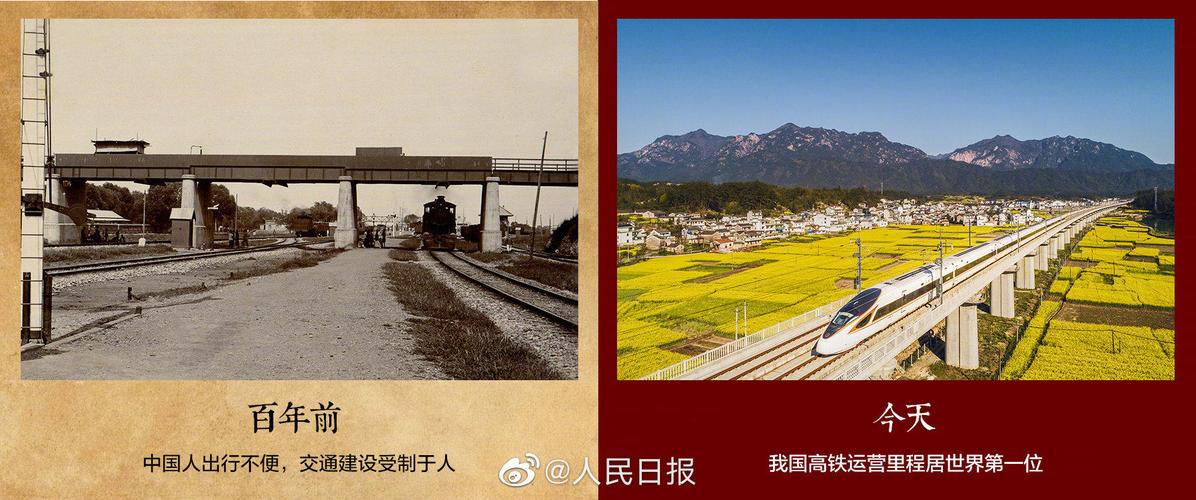 中国百年前后对比照