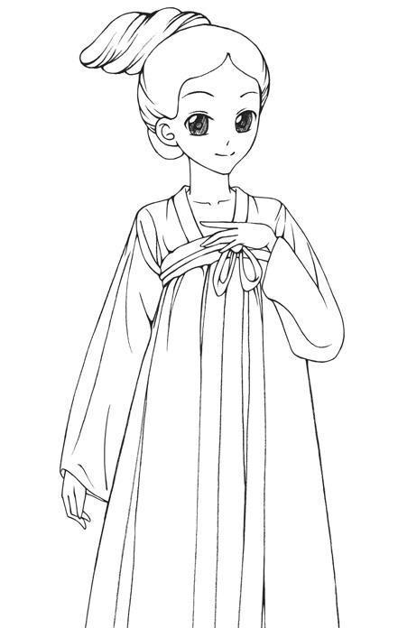 人物手绘线稿 超简单,适合初学者临摹