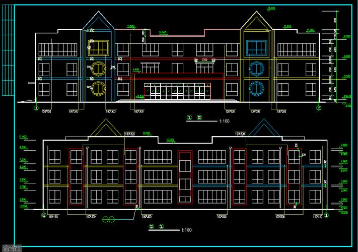 cad中学小学幼儿园cad