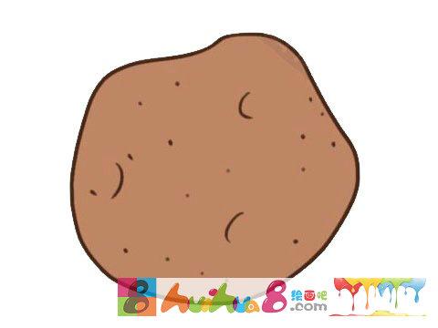 土豆简笔画的画法步骤教程及图片大全