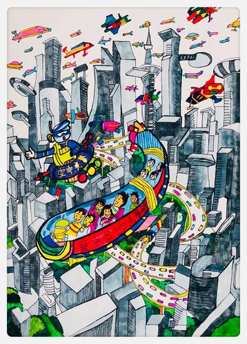 未来交通——科幻画作品欣赏