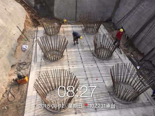 10z231承台绑扎钢筋