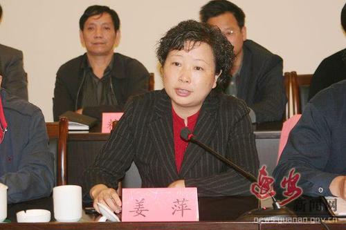 副县长姜萍作工作汇报