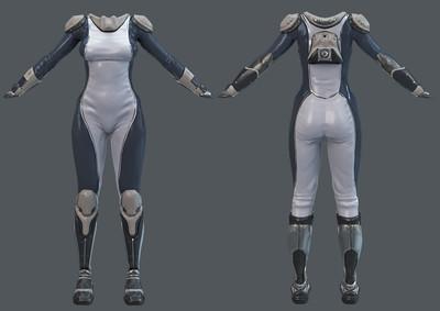 pbr次世代 科技服 科幻服 未来服饰 太空服 宇航服 高科技 衣服 scifi