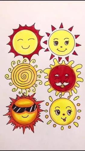 圆圈画太阳你最喜欢哪一个