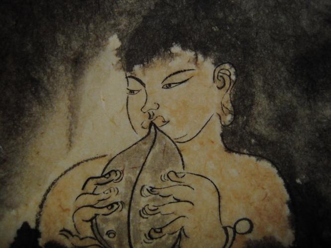 吹埙的男孩