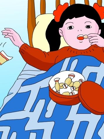 睡前吃糖果-英语听力-view-大耳朵英语 - 免费在线  .