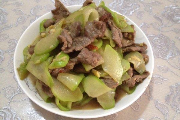 牛肉炒佛手瓜