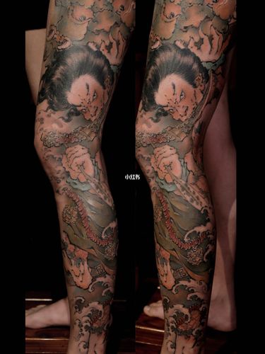 张顺破水门 花腿_纹身_紋身_美妆_彩妆