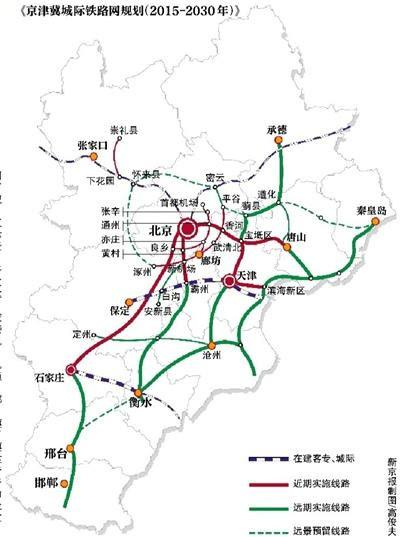 为推动京津冀协同发展将规划新建23条城际线