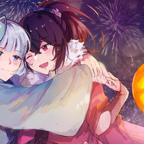 风灵玉秀同人动漫头像——春光不及你温柔 星辰不及月