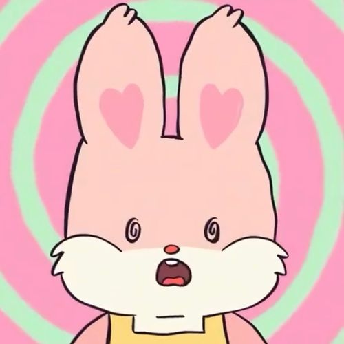 疯狂想要这个爱心兔兔的一系列头像!