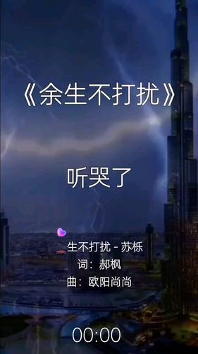 音乐余生不打扰愿我们都有能力爱自己有余力爱别人好好生活慢慢相遇